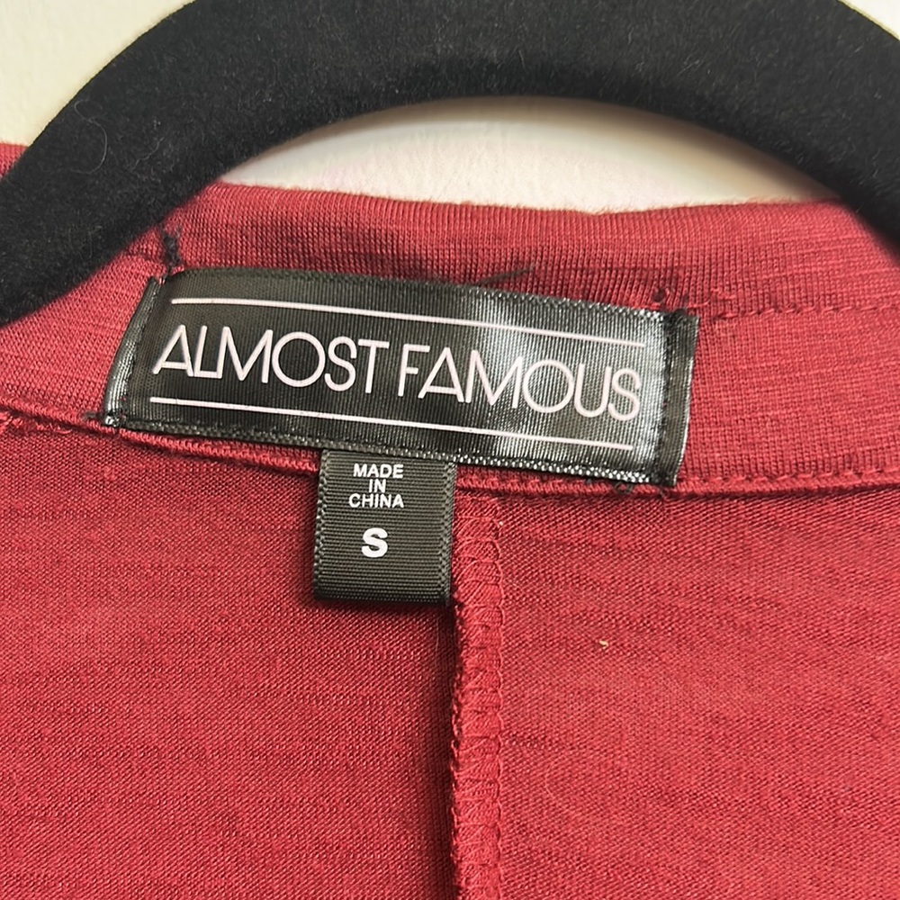 Red Button Up Size: S - Picture 3 of 3